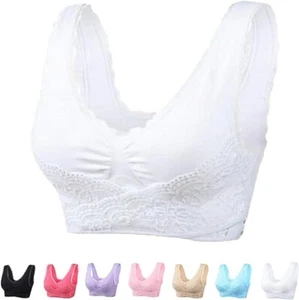 Set of 3 ~ Kendally Bras ~ Comfy Corset Front Cross Side Buckle Lace Size 6XL - Picture 1 of 8
