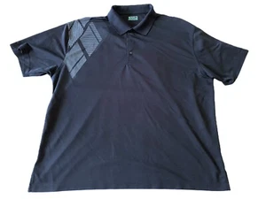 Ben Hogan - Men's 2XL 2EG Diamond Graphic Pattern Black Golf Active Polo Shirt - Picture 1 of 5