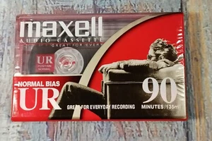 Maxell Audio Cassette Normal Bias UR 90 Minutes - BRAND NEW - SEALED - Bild 1 von 6