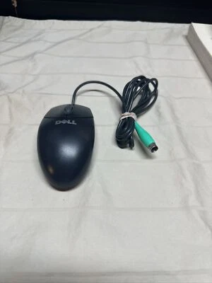 Vintage Black Dell Logitech M-S69 Mechanical Wheel Mouse PS/2  - Image 1 of 4