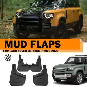 MUDFLAPS FRONT & REAR MUD FLAPS GUARD FENDER SET FOR LAND ROVER DEFENDER 20-2023 - Picture 1 of 8