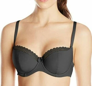 Cleo by Panache Women's Juna Balconnet Bra, Padded, Underwire- Black - 36D - Picture 1 of 7