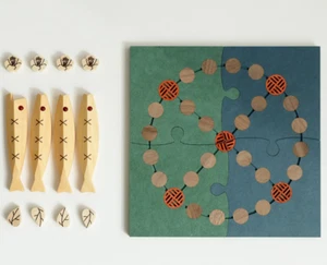 [INNATURE] Juego de Mesa Tradicional Coreano Jugando Yut Yut-nori con Manual Eng - Imagen 1 de 4