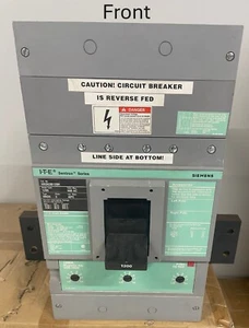 Siemens HND63B1200H 1200A 3-Pole Circuit Breaker – I-T-E Sentron Series - Picture 1 of 6