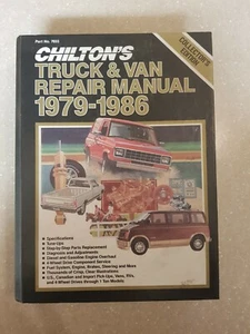 CHILTON'S TRUCK & VAN REPAIR MANUAL 7655 1979 - 1986 - Picture 1 of 2