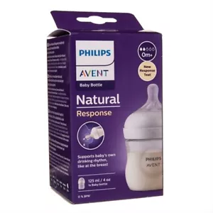PHILIPS AVENT Baby Feeding Bottle Natural 125ml Mimics The Feel Of The Breast - Picture 1 of 24