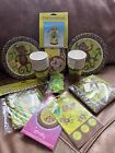 NEW MONKEYIN AROUND  JUNGLE PARTY COMPLETE TABLEWARE PARTY SET FOR 16 C