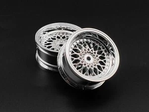 FELGEN 1:10 TW 26MM "CLASSIC BBS STYLE" CHROM / SILBER 6MM OFFSET 2 ST. # 20360 - Bild 1 von 2