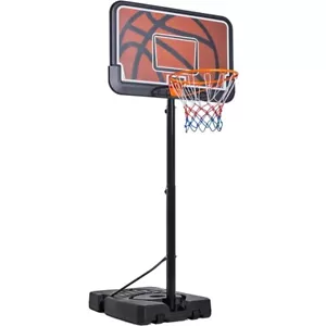 Portable Basketball Hoop Net Set System Stand Height-adjustable 7.6-10ft Orange - Picture 1 of 10