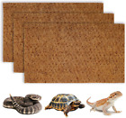 Reptile Carpet Natural Coconut Fiber Tortoise Lizard Mat 3 Pack Pet Terrarium Li