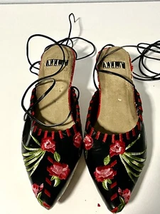 N.Y.L.A Multicolor Black Jade Red/Pink Multicolor Wood Heal Fashion LaceUp Shoes - Picture 1 of 9