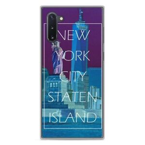 Coque Housse Etui Samsung Galaxy Note 10 silicone gel motif New york