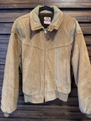 Chaqueta de Colección Forrada Miller Denver Colorado Prendas Exteriores Para Hombres MED Marrón Western Trucker Foto 1 de 4