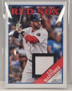 2023 Topps Series 1 J.D. MARTINEZ Game-Used Jersey Relic JD 1988 88r-jm  - Picture 1 of 2