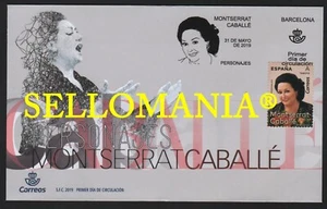 2019 MONTSERRAT CABALLE CANTANTE OPERA SINGER 5320 SPD FDC T-A TC22588 - Picture 1 of 1