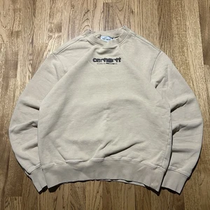 Felpa Carhartt WIP Work in Progress Ink Bleed Uomo S Tan Girocollo Pullover - Foto 1 di 6