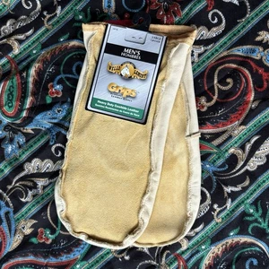 Herren Neu mit Etikett Leder Chopper Fäustlinge Größe Large Rindsleder strapazierfähig - Bild 1 von 5