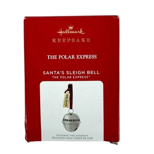 Hallmark Santa's Sleigh Bell The Polar Express Christmas Ornament 2021 NEW - Picture 1 of 6