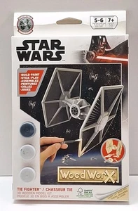 Star Wars Tie Fighter Wooden 3d Model Kit Wood Worx Licensed Disney Sealed  - Bild 1 von 9