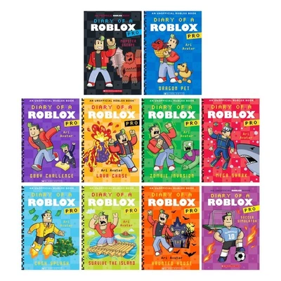 Diary of a Roblox Pro Series 10 Book Collection Set (Books 1 to 10)  Thrilling Foto 1 de 4