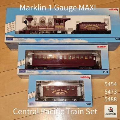 Rare Marklin 1 Gauge MAXI Central Pacific Train Set 5454 5473 5488 G Scale Metal - Image 1 of 4