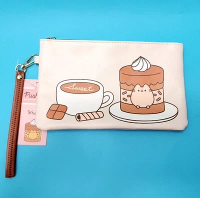 Pusheen Caja Dulces Pastel Café Muñequera Cremallera Bolsa Maquillaje Gato Nuevo Foto 1 de 4