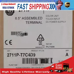 Allen Bradley 2711P-T7C4D9 700 Panelview Series A Plus W/ Module US Free Tax - Picture 1 of 6