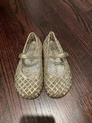 Old Navy Toddler Girls Sparkle Flats, Silver, Size 10 Toddler - Image 1 of 4