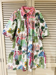 Beautiful GORMAN “Monte Carlo” Cotton Dress * size 10 (also fits 12) - Picture 1 of 8