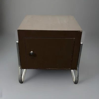 Bedside Table Side Table Tubular Steel Furniture Bauhaus Art Deco  - Image 1 of 4