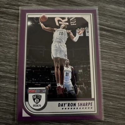 2022-23 Panini NBA Hoops - Day'Ron Sharpe #17 Purple - Image 1 of 2