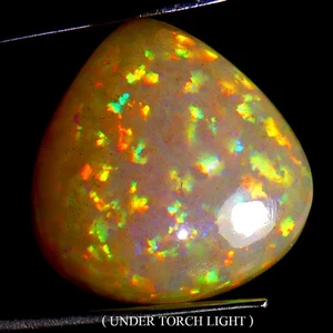 Corazón AAA Floral Flash Juego de Color Cristal Ópalo de Fuego 27.54ct 20mm Gema Grande Raro - Imagen 1 de 14