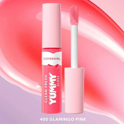 Brillo de labios COVERGIRL Clean Fresh Yummy, 400 rosa glamingo, 0,33 fl oz Foto 1 de 4