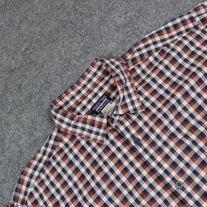 Patagonia Button Down Hemd Herren XL rot kariert Wandern Langarm - Bild 1 von 11