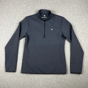 Suéter de rendimiento Macade Golf para hombre Therma 1/4 cremallera talla L calce ajustado gris - Imagen 1 de 10