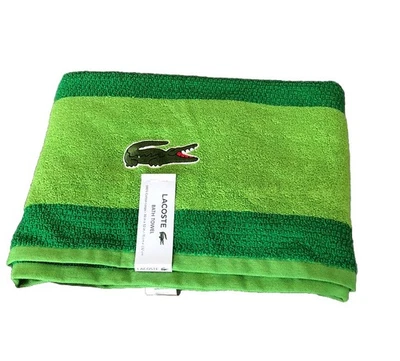 "Toalla de baño LACOSTE 100% algodón 30""x52"" nueva" Foto 1 de 4