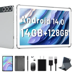La última tableta Android 14 2025, tableta de 10 pulgadas con 128 GB de almacenamiento 1 TB expandible... - Imagen 1 de 6