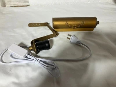 8” Brass Gold Tone Painting Art Picture Frame Light Extends  Lamp 5.5' New Cord - Image 1 of 4