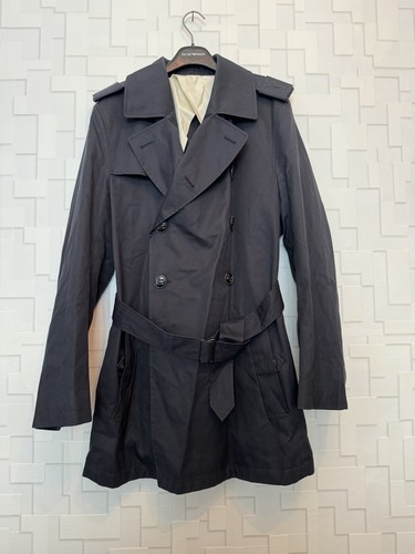 SAINT LAURENT (YSL) Trench Yves Saint Laurent blu scuro taglia 54