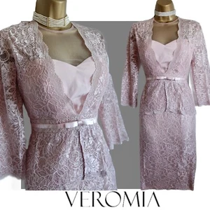 Veromia dress size 10 Pink Occasion Races Christening mother of the bride VGC - Picture 1 of 20