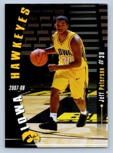 Jeff Peterson 2007-08 Panchero's Iowa Hawkeyes College Basketball Card - Picture 1 of 2