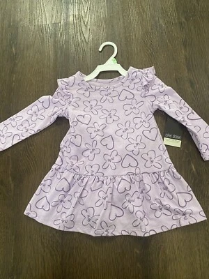 Nuevo vestido morado para niñas talla 18 meses de Okie Dokie #12 Foto 1 de 4