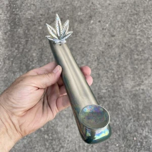 Pot Marijuana Green Leaf Mary Jane Green Iridescent Incense Burner NWOT ❤️blt8j2 - Picture 1 of 7