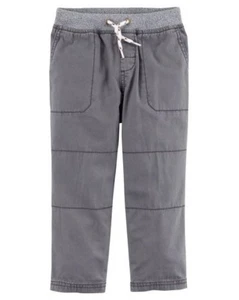 Carter's Baby Junge Überziehhose mit verstärkten Knien, Taschen ~ 3M ~ Neu mit Etikett ~ grau - Bild 1 von 2