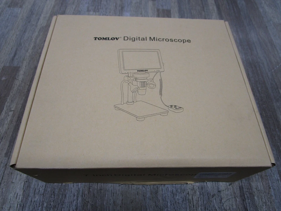 Tomlov 7" LCD Digital Microscope With 32gb SD Card 1200x Magnification 1080p PC