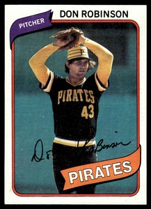 1980 Topps Don Robinson Pittsburgh Pirates #719