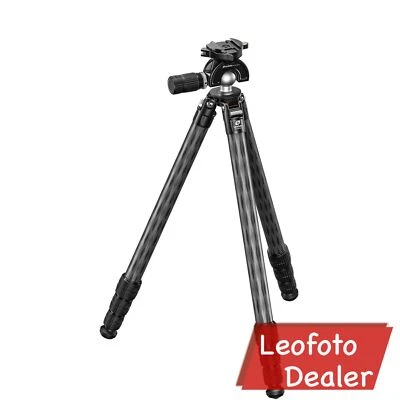 Leofoto SA-324CLX+MH-40X Arca Clamp Outdoors Tripod with Dynamic Ball Head Set - Image 1 of 4