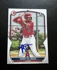 Randy De Jesus Signed IP 2023 1st Bowman Card Los Angeles Autograph
