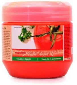 700g Carebeau Spa Lighten Whitens Bright Salt Scrub Fruit AHA TOMATO Vit E C - Picture 1 of 3