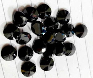 Natural Zircon Black Color Round Shape Gemstone Lot - Picture 1 of 2